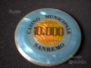 Fiches originale Casino' di San Remo in LIRE