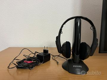 Cuffie stereo wireless Philips SBC 3917 con base.