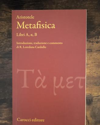 metafisica aristotele
