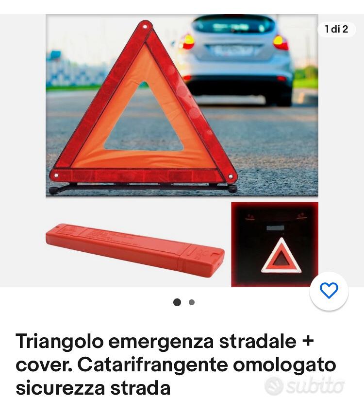 Triangolo Emergenza Catarifrangente Omologato Auto 