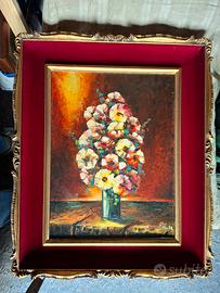 Quadro dipinto a olio su tela "Natura morta" -1979