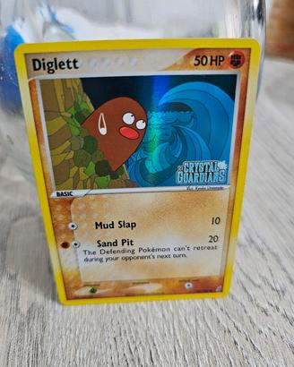 Diglett 50 stamped inglese pokemon  inglese