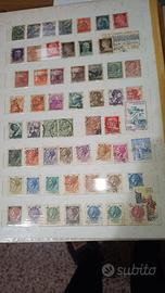 Lotto fogli Francobolli lira italiana