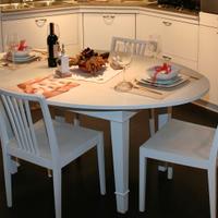 Tavolo ovale+sedie Snaidero FLORENCE legno bianco