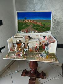 presepe in cassetta 54x33x25h con luci