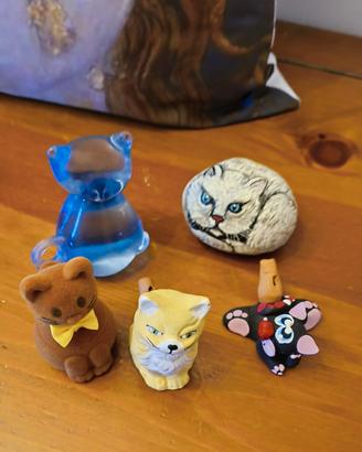 Set di 5 gatti da collezione 
