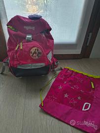 Zaino scuola Ergobag  + sacca sport+ set stemmi 
