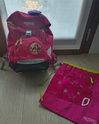 Zaino scuola Ergobag  + sacca sport+ set stemmi 