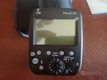 X  Canon  Speedlite Transmitter YN-E3-RT II TTL Fl