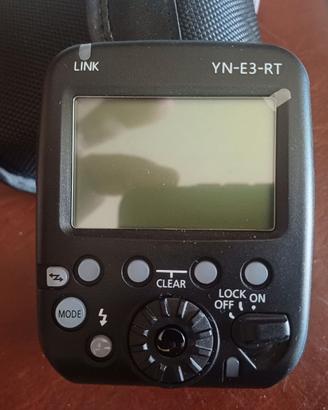 X  Canon  Speedlite Transmitter YN-E3-RT II TTL Fl