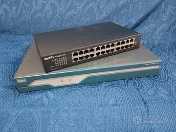 Router Cisco 1841 + Switch Zyxel