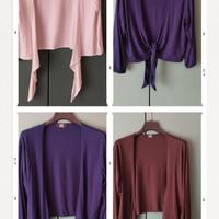 Set di 3 coprispalle in viscosa