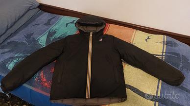 Giubbotto K-Way, taglia M, lato nero impermeabile