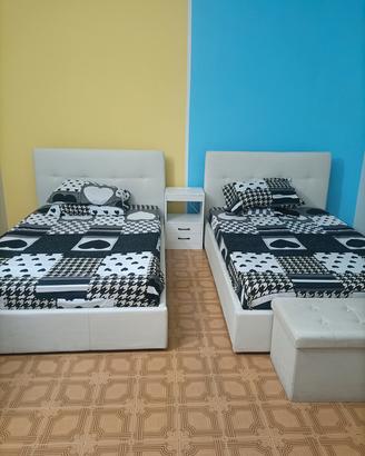 coppia letti moderni una piazza e 1/2 120×200