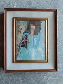 Quadro dipinto a olio barca - Aldo Pironti
