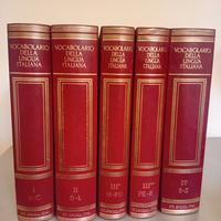 Vocabolario Treccani 5 Vol. - Prima Edizione 1986