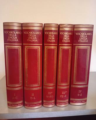 Vocabolario Treccani 5 Vol. - Prima Edizione 1986