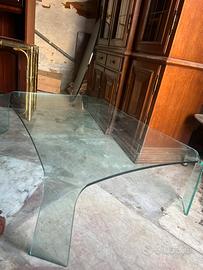 Tavolino di vetro
