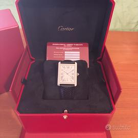 Cartier Tank XL pelle automatico full set