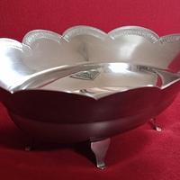 Centrotavola Mepra vintage in acciaio inox