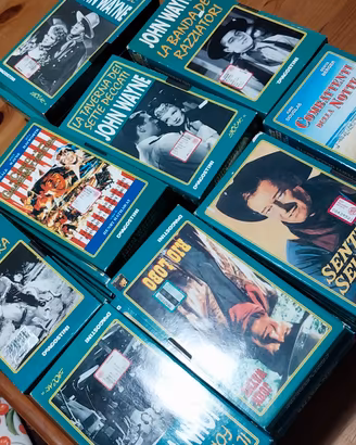 videocassette vhs collezione John Wayne x 36 pz