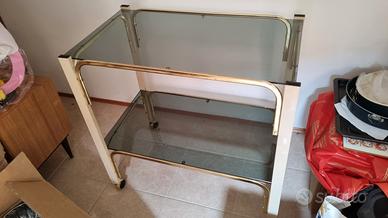 Carrello vetro e metallo