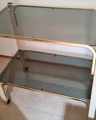Carrello vetro e metallo
