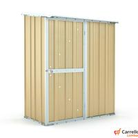 Casetta box giardino Acciaio 155x100 50kg beige