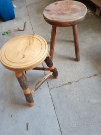 sgabelli in legno