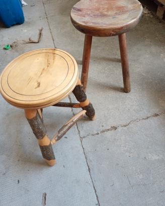 sgabelli in legno