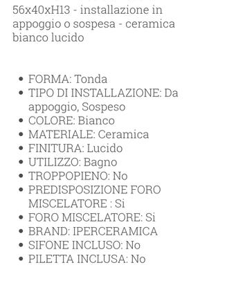 lavabo Iperceramica 