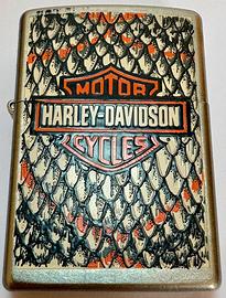 Zippo Harley Davidson pelle di serpente