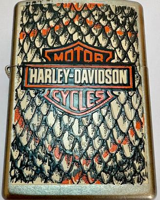 Zippo Harley Davidson pelle di serpente