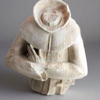 Scultura antica pietra/  marmo Santo XVII Secolo.