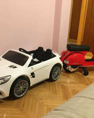 Macchina e vespa elettrica