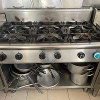 CUCINA PROFESSIONALE 6 FUOCHI