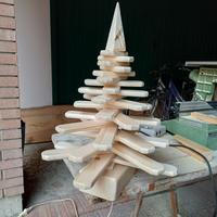 alberi natale legno