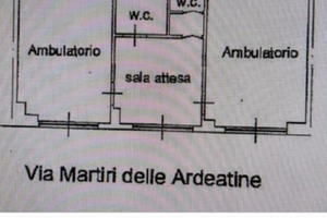 Singola stanza in studio di fisioterapia