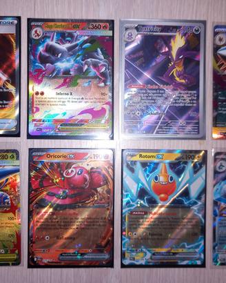 Lotto di 8 Carte Pokemon Mega Charizard X Ex