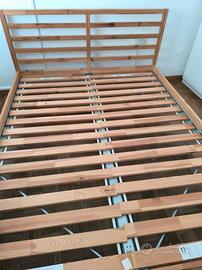 letto matrimoniale doghe legno pino nuovo