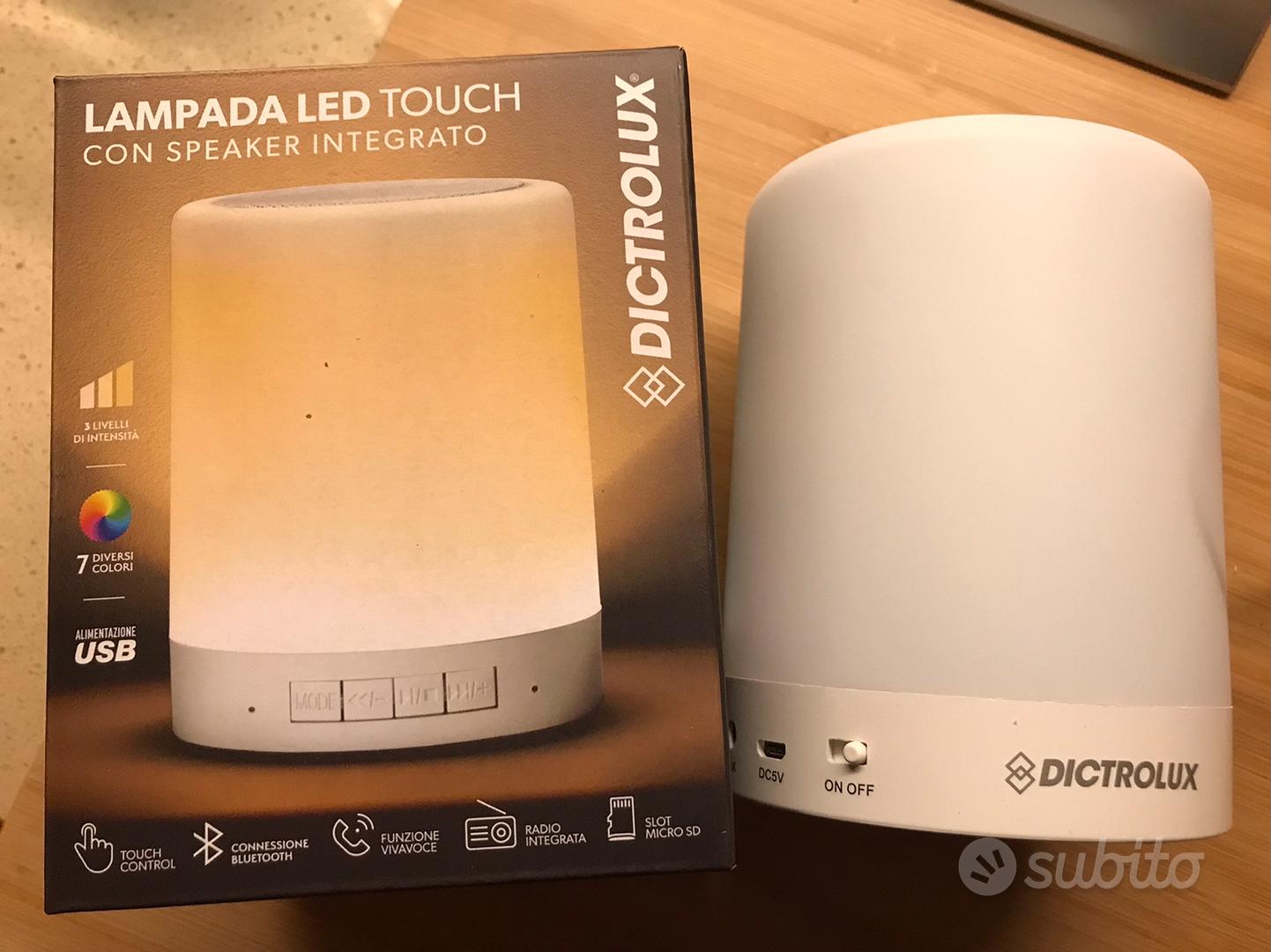 LAMPADA TOUCH MULTICOLOR CON SPEAKER INTEGRATO