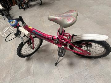 Bicicletta ragazzina fucsia 4-6 anni
