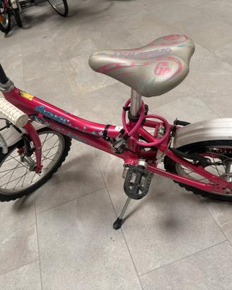 Bicicletta ragazzina fucsia 4-6 anni