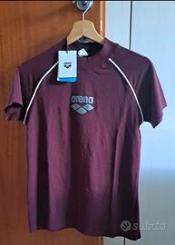 ARENA T-shirt amaranto, 95% Cotone,  taglia M, NUO