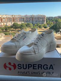 SUPERGA Platform Bianche - NUOVE con scatola