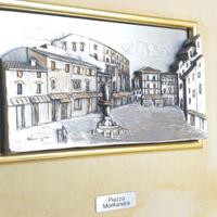🖼️Bassorilievo con Veduta P.zza Montanara Roma