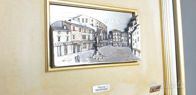 🖼️Bassorilievo con Veduta P.zza Montanara Roma