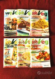 Set 6 riviste "We Veg" Cucina Vegana anni 2015/16