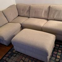 Divano angolare poltronesofà + pouf contenitore