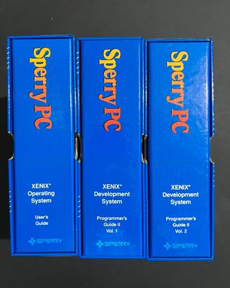 SPERRY PC XENIX System V Manuali Vintage